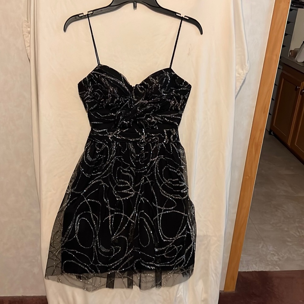 Hailey Logan black and silver dress